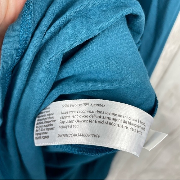 Eileen Fisher teal dress - Picture 4 of 5